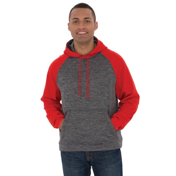 ATC&TRADE; DYNAMIC HEATHER FLEECE TWO TONE HOODED SWEATSHIRT F2047 Thumbnail