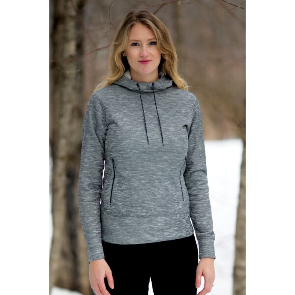 DRYFRAME&reg; DRY TECH FLEECE LADIES' PULLOVER HOOD DF7656L Thumbnail