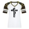 ATC&TRADE; EUROSPUN&REG; RING SPUN BASEBALL LADIES' TEE ATC0822L Thumbnail