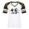 ATC&TRADE; EUROSPUN&REG; RING SPUN BASEBALL LADIES' TEE ATC0822L Thumbnail